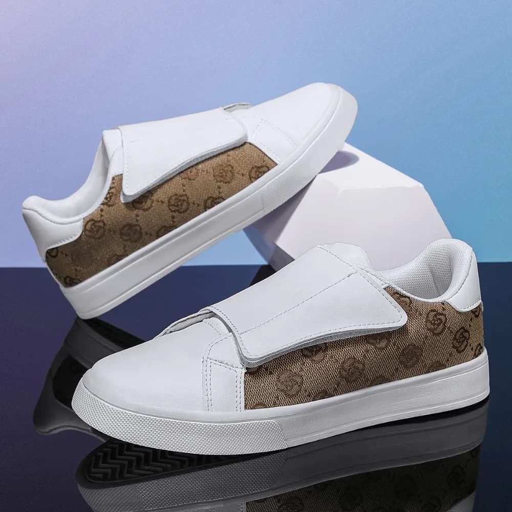Sneakers Y2K 2026 Nuove da Uomo con Stampa Vintage e Chiusura a Strappo, Scarpe Casual Slip-on Basse da Donna, Scarpe Comode in Tela