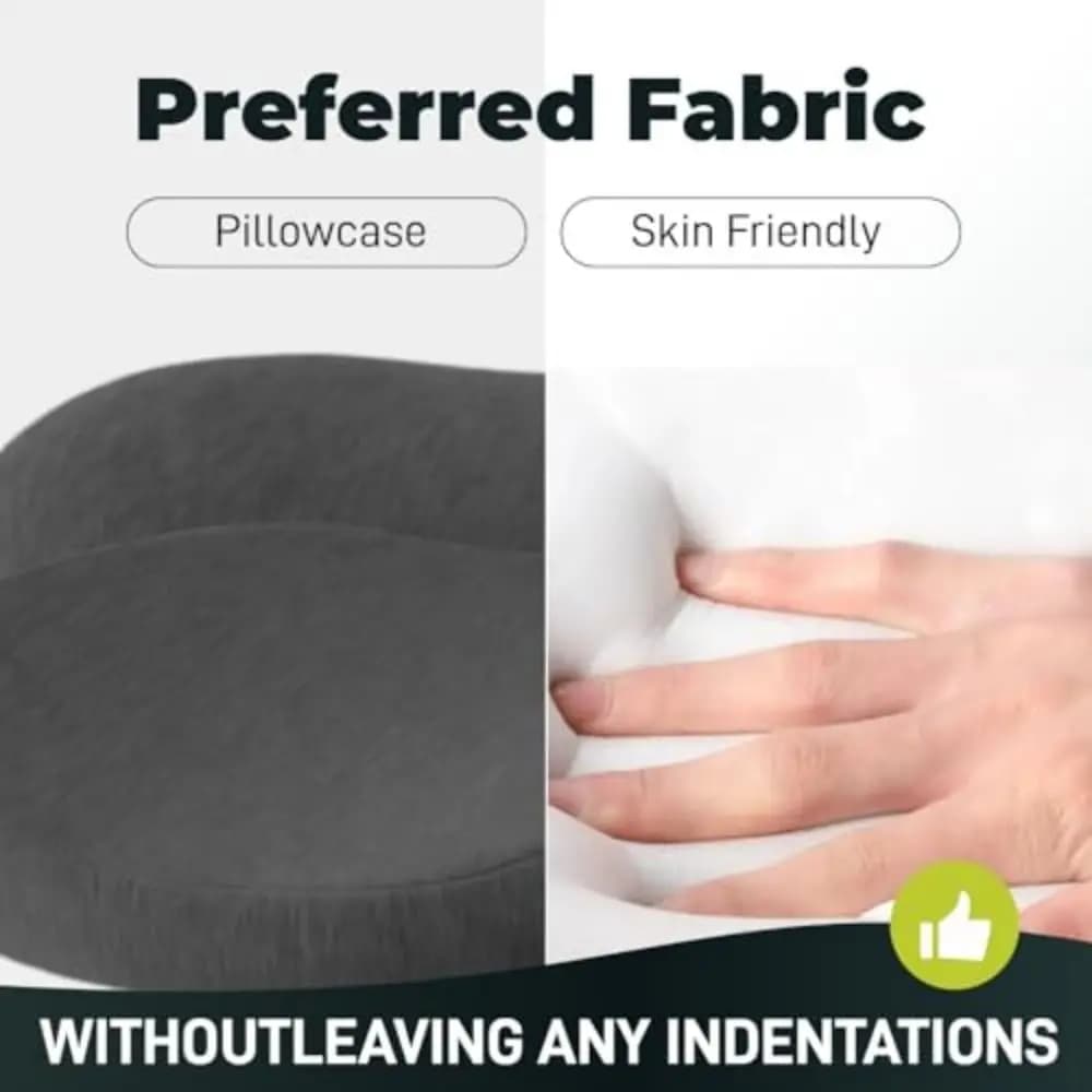 Cuscino Ergonomico per il Supporto del Collo, Cuscino Terapeutico Multifunzione in Memory Foam, Design Curvo con Fodera Rimovibile, Cuscino per Dormire