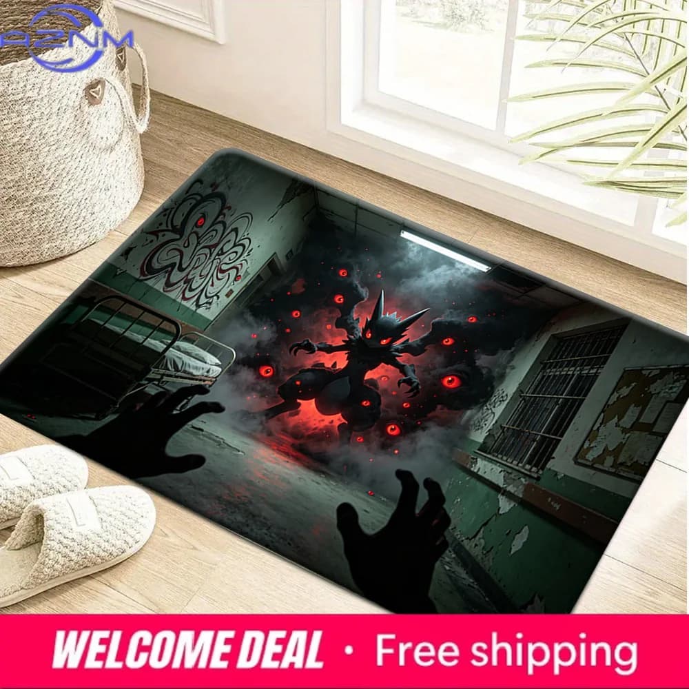 Tappetino antiscivolo con stampa Dark Ghost Pokemon Haunted Hospital