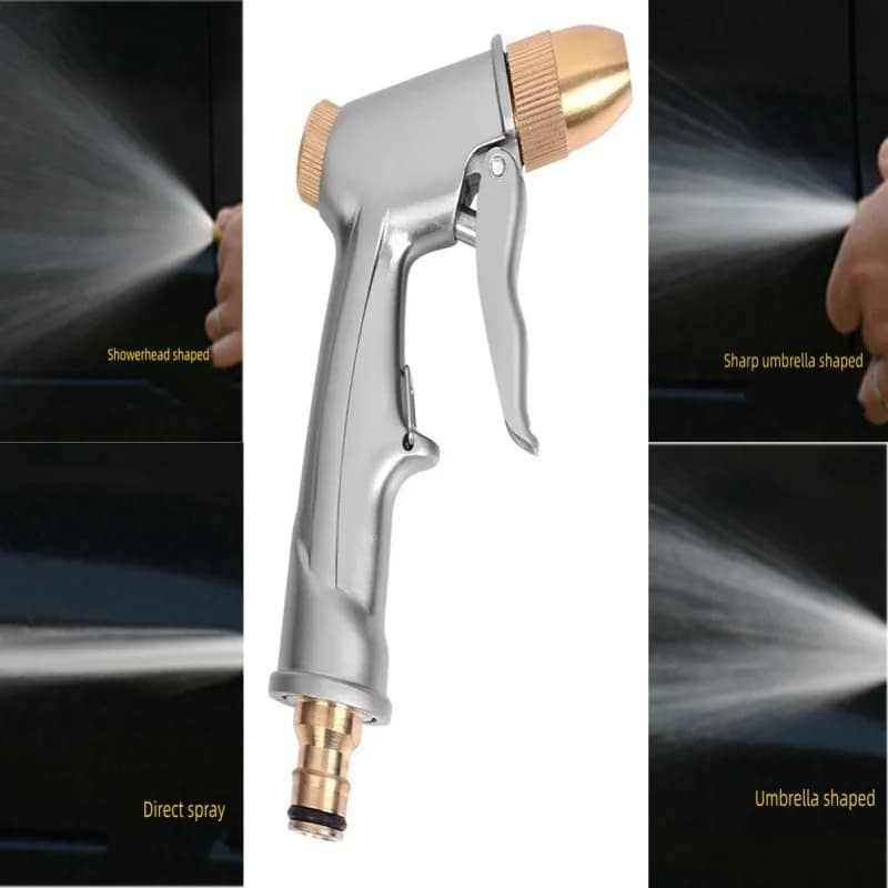 High pressure spray gun with brass nozzle for garden hose, lawn sprinkler and car wash, car wash tool, water guns