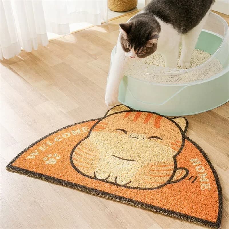 Tappetino per lettiera per gatti Tappetino per lettiera di controllo Tappetino per trasportino per gatti Tappetino per lettiera per sputtering Tappetino per lettiera per animali domestici Piedini antiaderenti per gatti