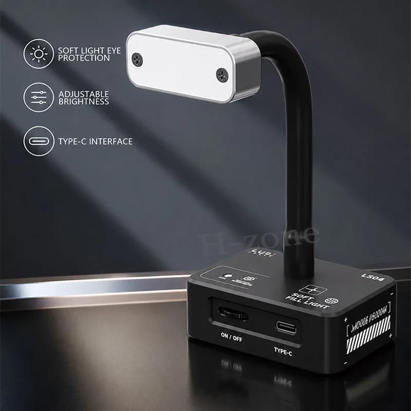 UOWEI LS04 Mini Chip Fill Light Stepless Dimmable LED Desk Lamp for Phone Motherboard CPU Flying Wire Soldering Repair Tools