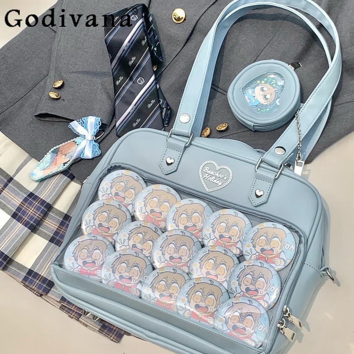 Sweet Lady Itabag Fashion Shoulder Bags Casual Crossbody PU Leather Handbags Large Capacity Commuter Bolso Women's Bag