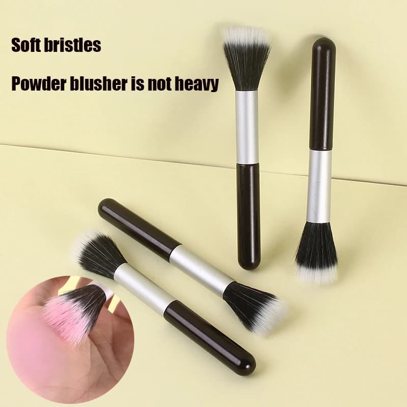 【1PCS Pennello morbido per fard, pennello per trucco, pennello multifunzione per fard e illuminante, pennello per applicazione parziale della polvere sul viso】