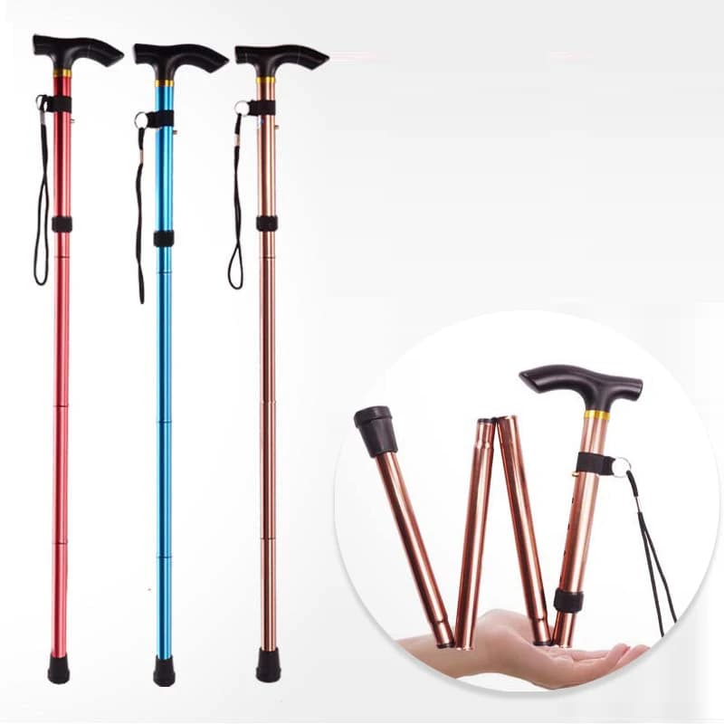 4 sections aluminum trekking poles, adjustable folding trekking poles, folding trekking poles, outdoor trekking poles, women, men, climbing
