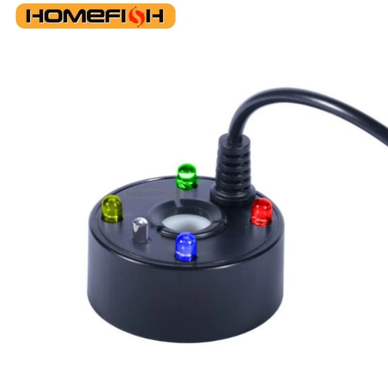 5V USB Mist Maker Fogger Water Fountain Fish Tank Head Atomizer with 4 LED colored lights
