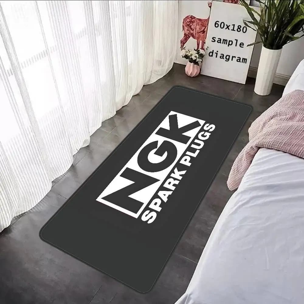 WinBanner NGK Spark Plugs Floor Mat Kids Room Bedroom Decoration Balcony Anti-Slip Doormat Living Room Welcome Rug