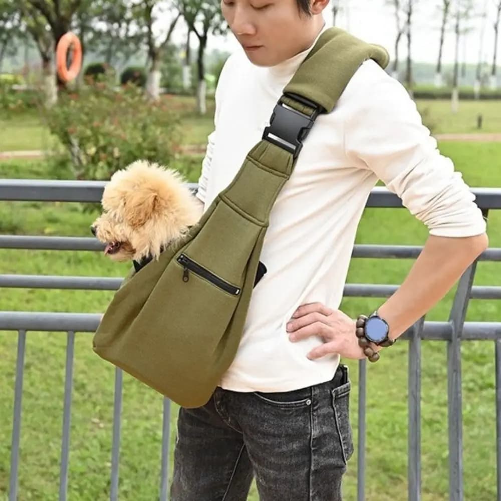 Borse da trasporto per animali domestici a doppia faccia Borsa a tracolla per animali domestici con tracolla regolabile a mano libera con imbracatura di sicurezza Borsa a tracolla per gatti traspirante