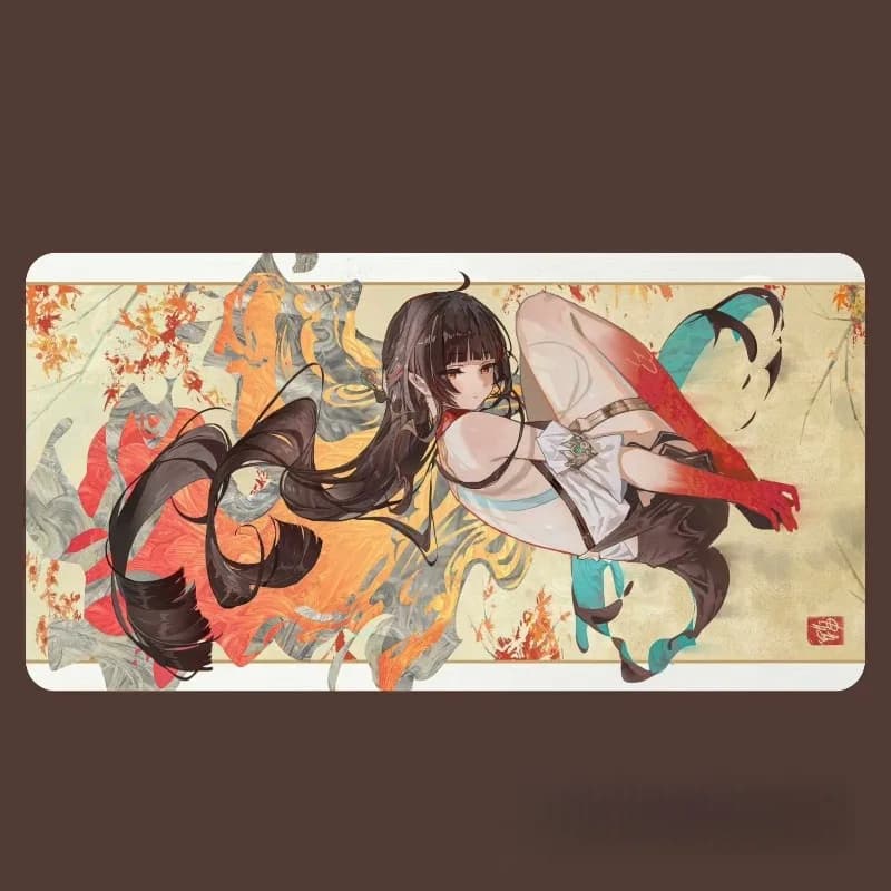 Anime Cartoon 600x350mm Accent Painter Serie Singola Gomma Playmat Honkai Star Rail Lingsha Duel Gioco Da Tavolo Da Tavolo Zerbino Giocattolo Regalo