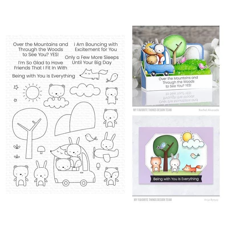 2023 New Arrival I'm Glad We Fit In Animals Clear Stamps Cutting Dies Scrapbooking for Paper Making Embossing Frames Card Set