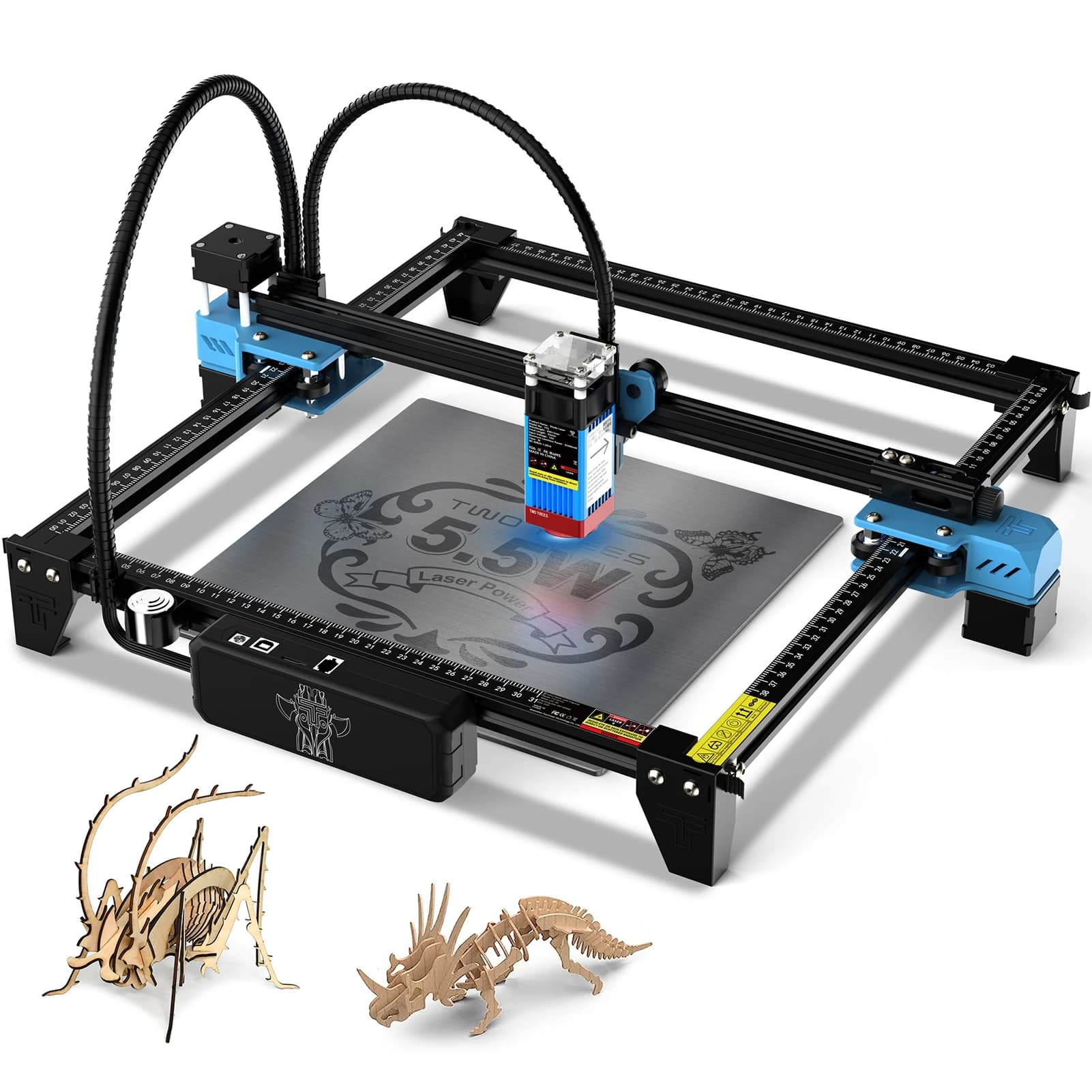 Macchina per incisione laser Two Trees TTS Macchina da taglio per incisione laser a punti compressi da 5,5 W 300x300mm