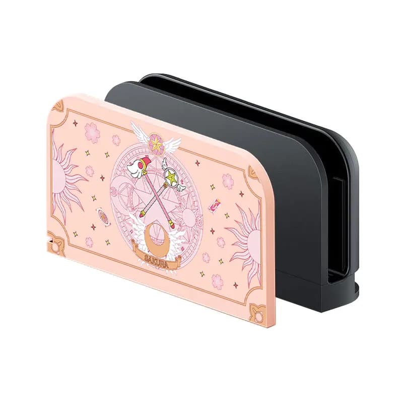 Copertura protettiva decorativa per piastra frontale per Nintendo Switch 2 2025 Base per stazione dock TV Custodia per piastra frontale sostitutiva per ragazze magiche