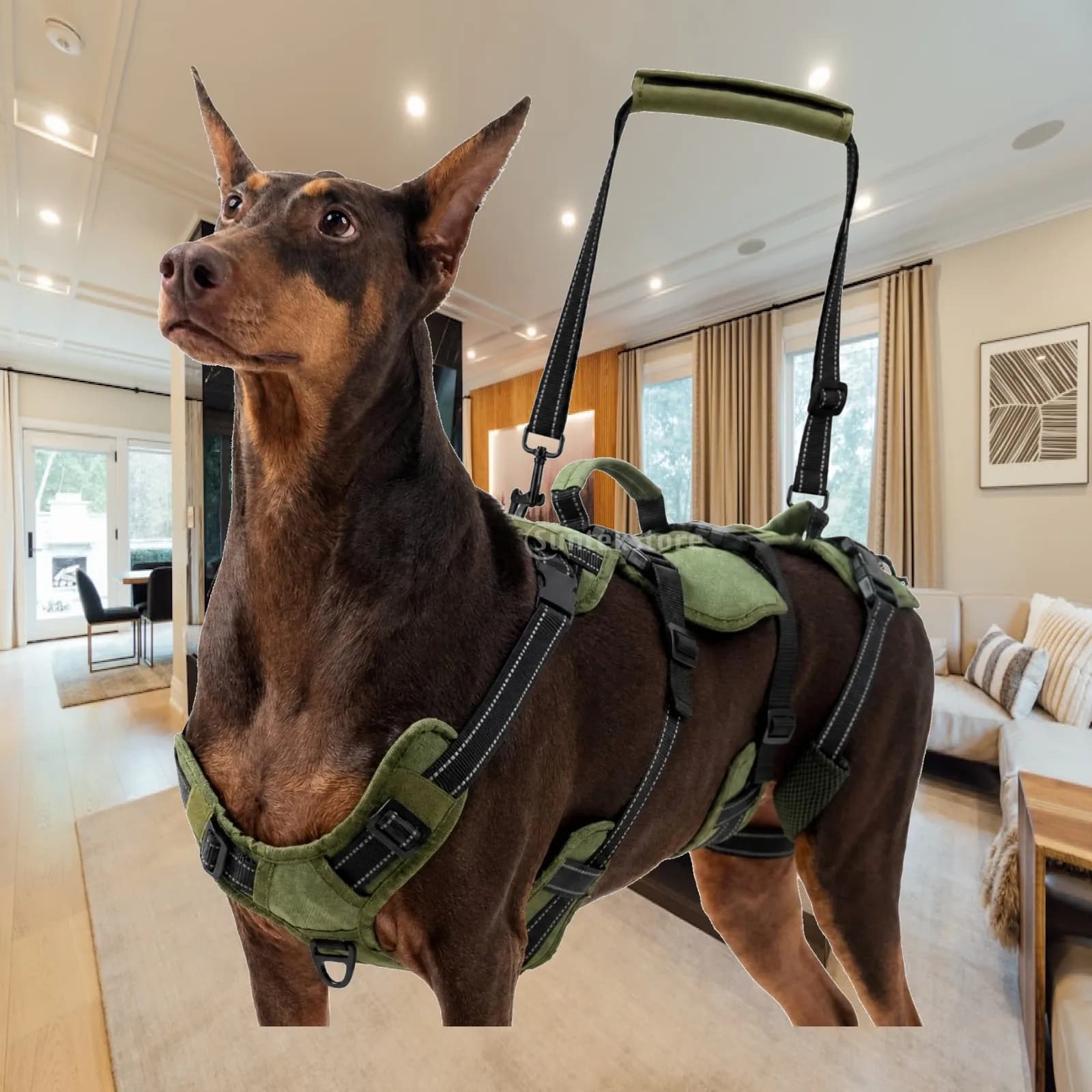 Oxford Cloth Dog Support Lifting Harness with Handles for Elderly Pets Mobility Assistance Walking Aid
