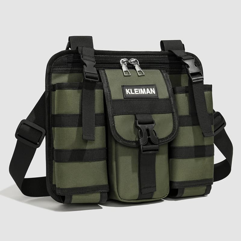 Marsupio sportivo da esterno Marsupio antifurto Hip Hop Streetwear Borse per gilet tattico multitasche casual versatili per uomo