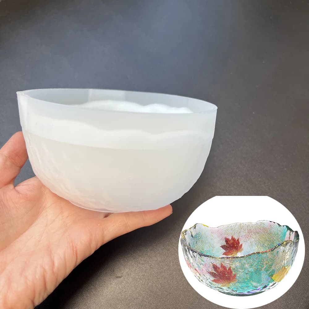 Large Silicone Bowl Resin Molds for Epoxy Casting Irregular Rolling Tray Jewelry Dish Home Decor DIY Craft Making