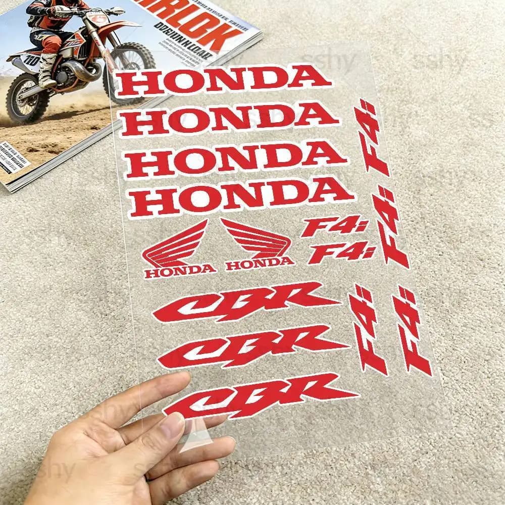 Adesivi Riflettenti per Moto HONDA CBR F4i, 18 Colori, Impermeabili, per Casco, Scooter, Serbatoio, Cassetta degli Attrezzi, Racing