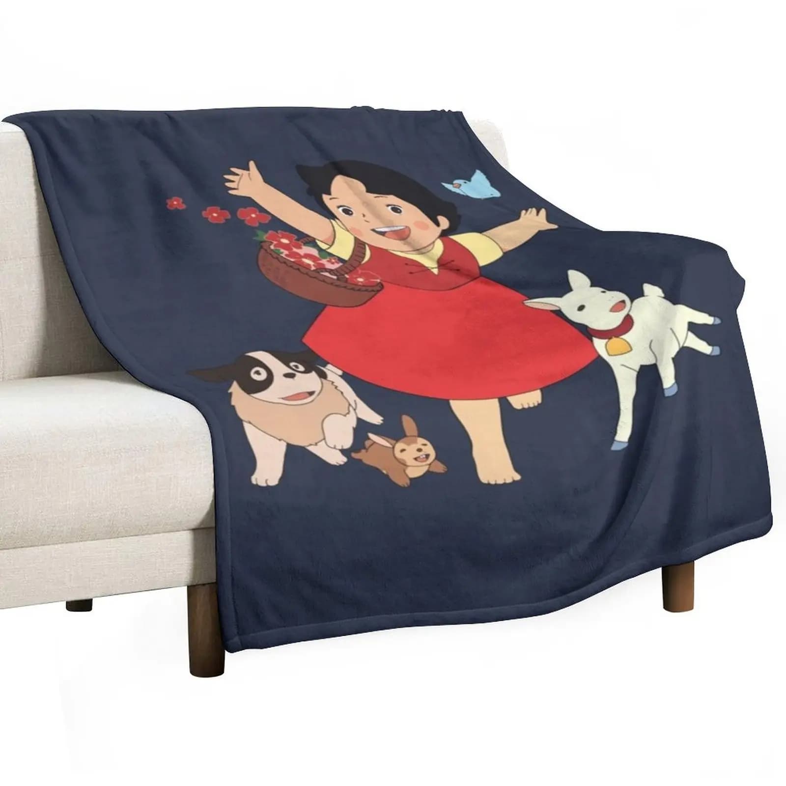 Heidi the girl from the Alps Throw Blanket Sofa Throw Sleeping Bag Summer Beddings Blankets For Bed Picnic Blankets