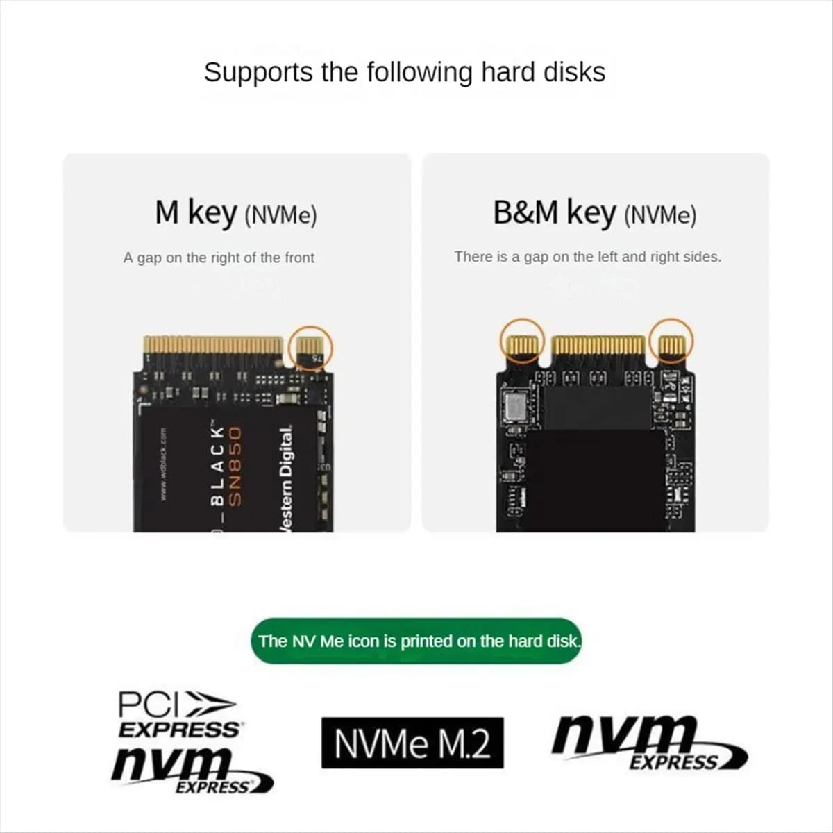 [On Sale]Magnetic M.2 2230 NVMe SSD Enclosure 10Gbps USB-C 3.1 to NVMe PCI-E for IPhone 15/14/13/12 Pro 2TB External Driver Case
