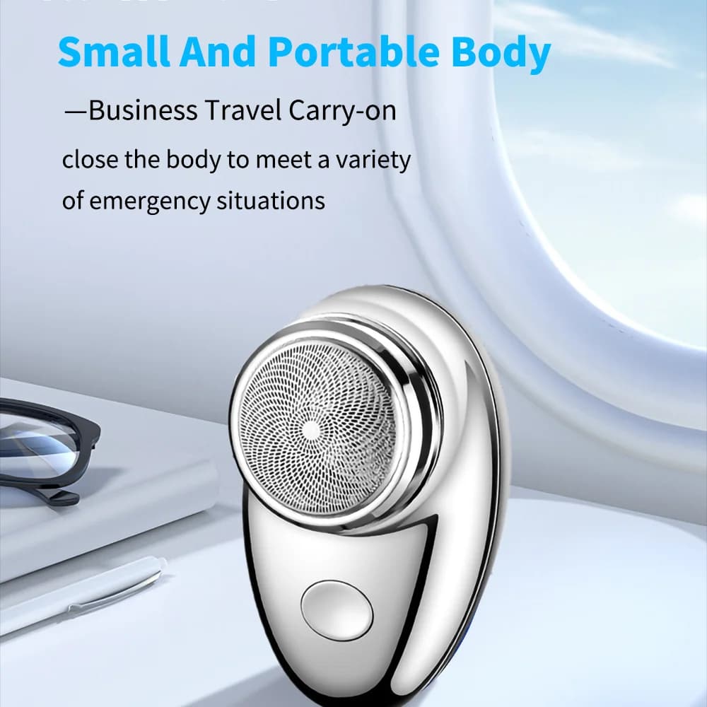 Electric Shaver Charging Mini Pocket Travel Razor Portable Wireless Detachable Shaver Facial Beard Hair Trimmer