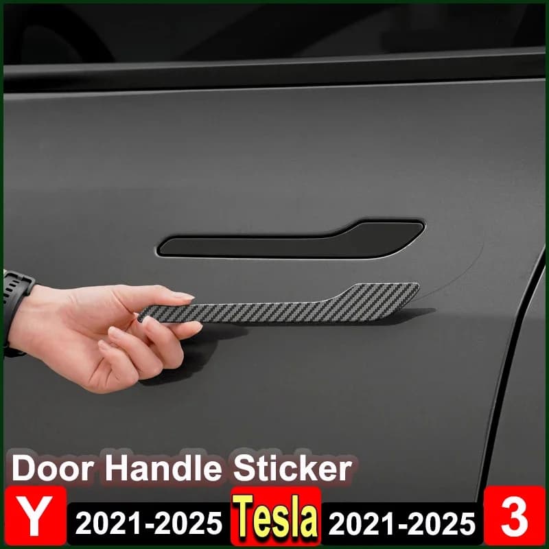 Per Tesla Model Y Juniper 2025 Maniglia della porta Wrap Cover Protector Sticker 4 pezzi Adesivi decorativi antigraffio Modello 3 Highland