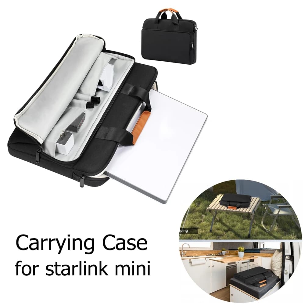 Custodia protettiva da viaggio Custodia da viaggio Borsa portatile AntiBump con custodia di riempimento in pile spesso per accessori Starlink Mini