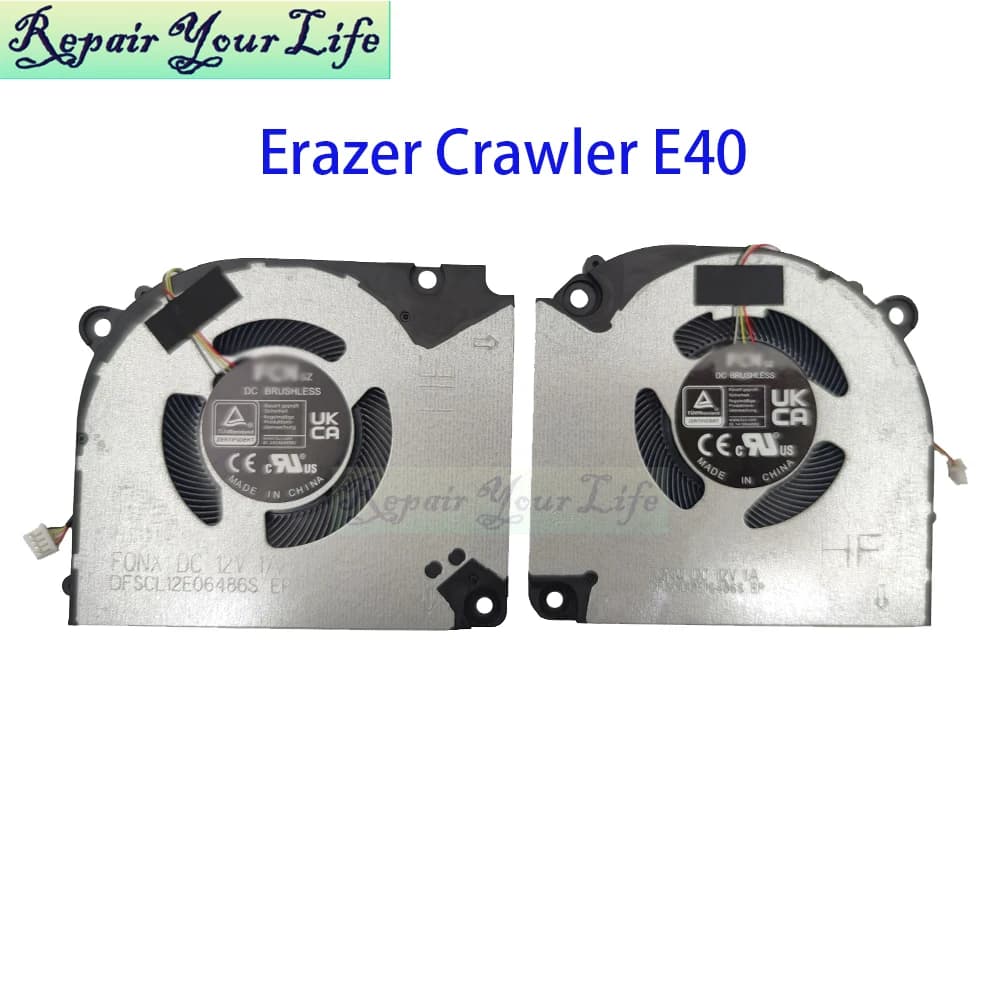 Laptop CPU GPU Cooling Fan For Medion ERAZER Crawler E40 MD62518 MD62531 MD62536 MD62549 V155RNCQ Gamer Notebook Cooler Radiator