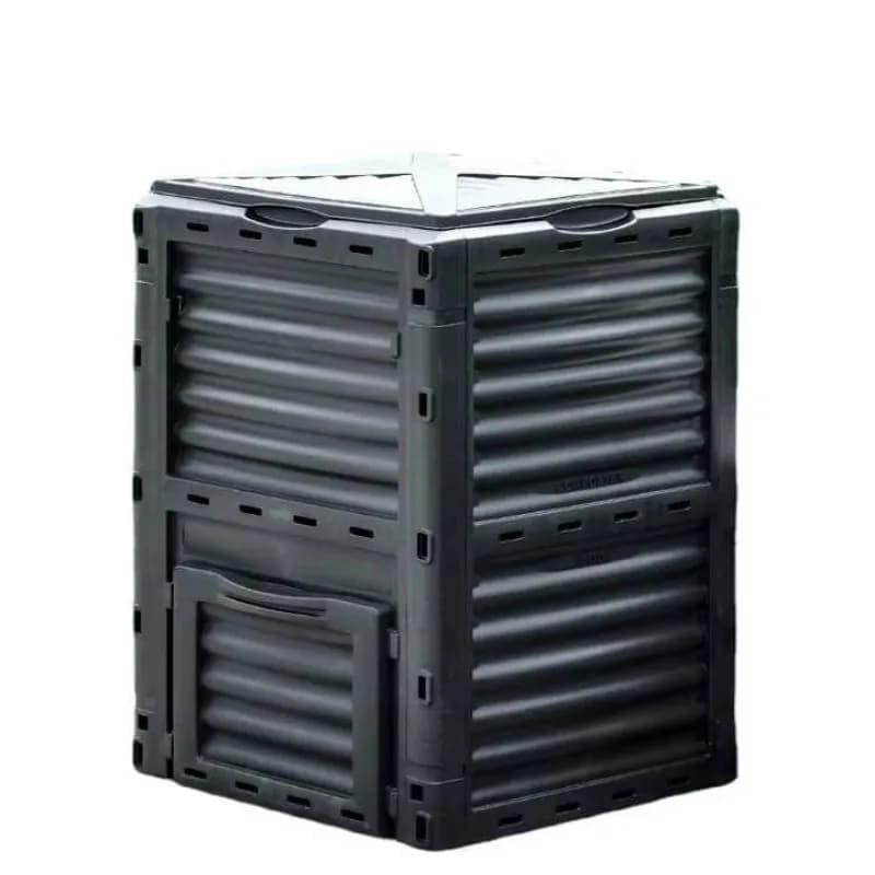 300L Large Outdoor Compost Aerators Bin Durable Easy-to-Assemble Recycled Plastic Composter for Organic Waste New for Farms