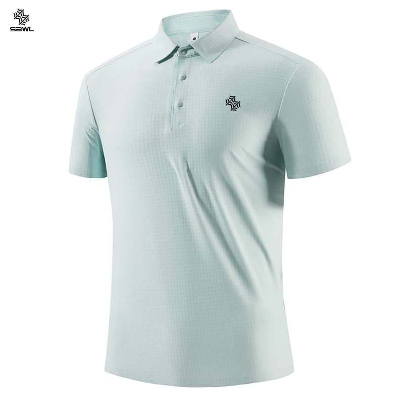 SBWL Summer Simple Printed Men's High-Quality Short-Sleeved T-Shirt for Outdoor Sports and Breathability Tops