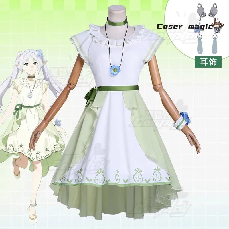 Frieren Cosplay Costume Anime Frieren: Beyond Journey's End Uniform Halloween Party for Women Men Carnival Props