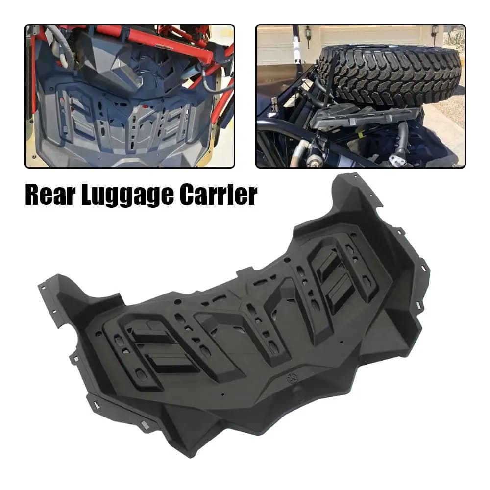 Accessorio portapacchi posteriore in plastica nera adatto per Can-Am 2019-2020 Maverick X3 Max R