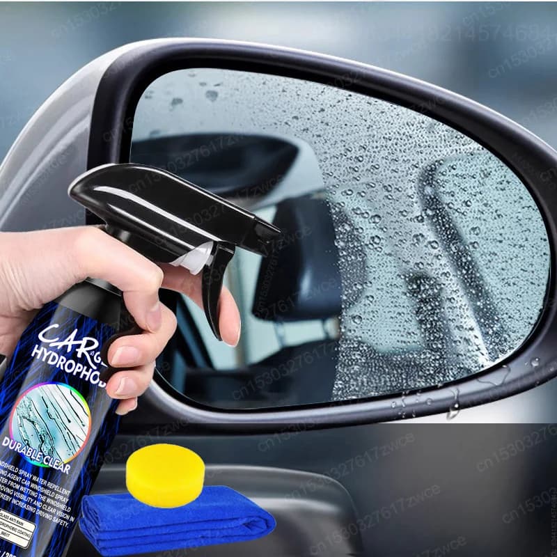 Water Repellent Spray Rain Coating for Car Hydrophobic Glass Raincoat for Car Windscreen Mirror Mask Automatic polishing kit