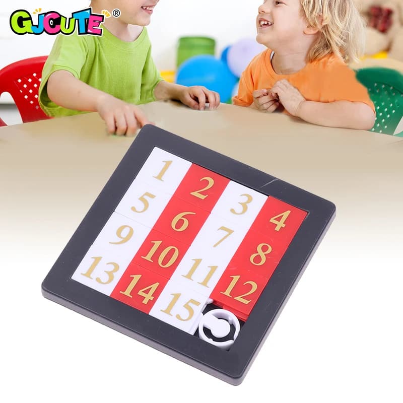 Novità! Puzzle scorrevole con numeri da 1 a 15, gioco educativo per lo sviluppo del cervello, giocattolo per bambini