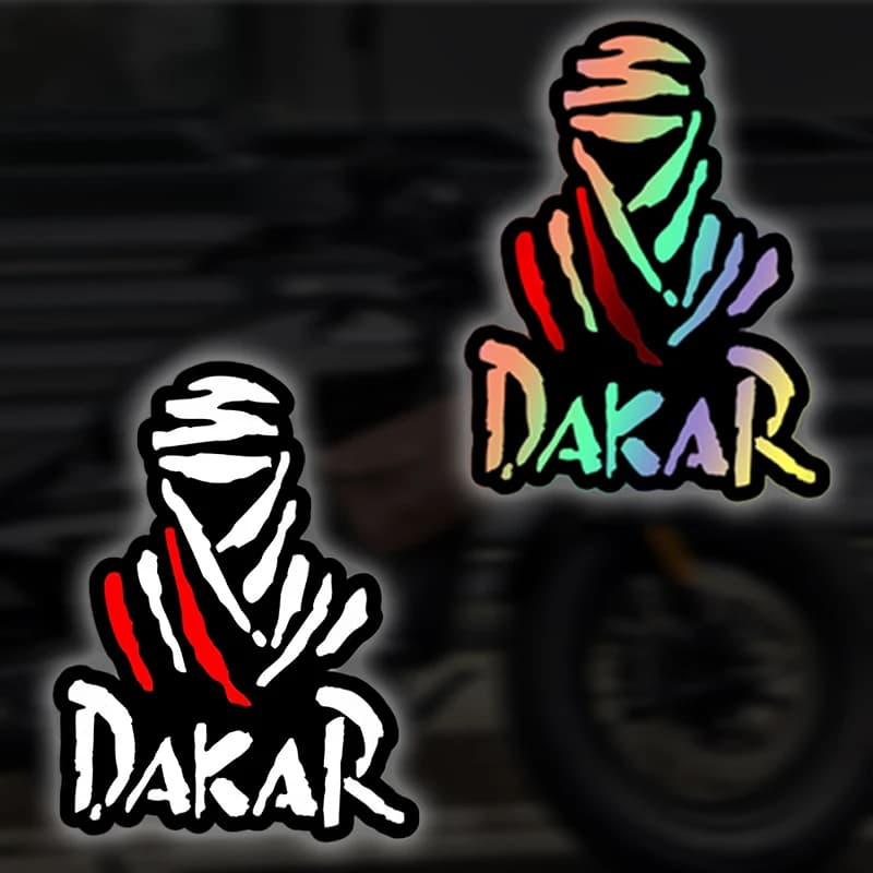 1PC Dakar Gioco di rally Adesivi per moto Stile da corsa impermeabile per scooter Carenatura anteriore Serbatoio carburante Scatola casco Decalcomanie in vinile