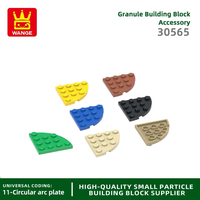 Wange 58 Pz/lotto 30565 Angolo Rotondo 4X4 Building Blocks MOC Accessori Compatibile con Il Mattoni Giocattoli Per Bambini Confezione Regalo