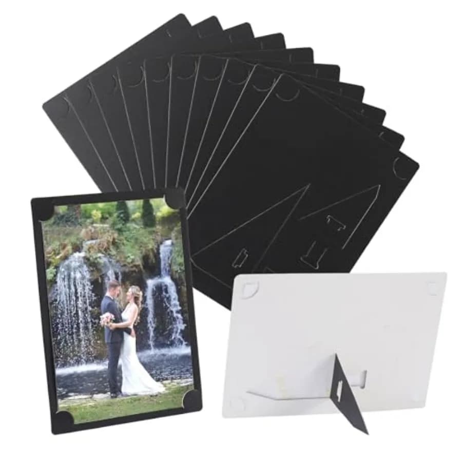 Paper Frames Set of 10, Cardboard Picture Frame with Easel, DIY Photo Classroom Crafts