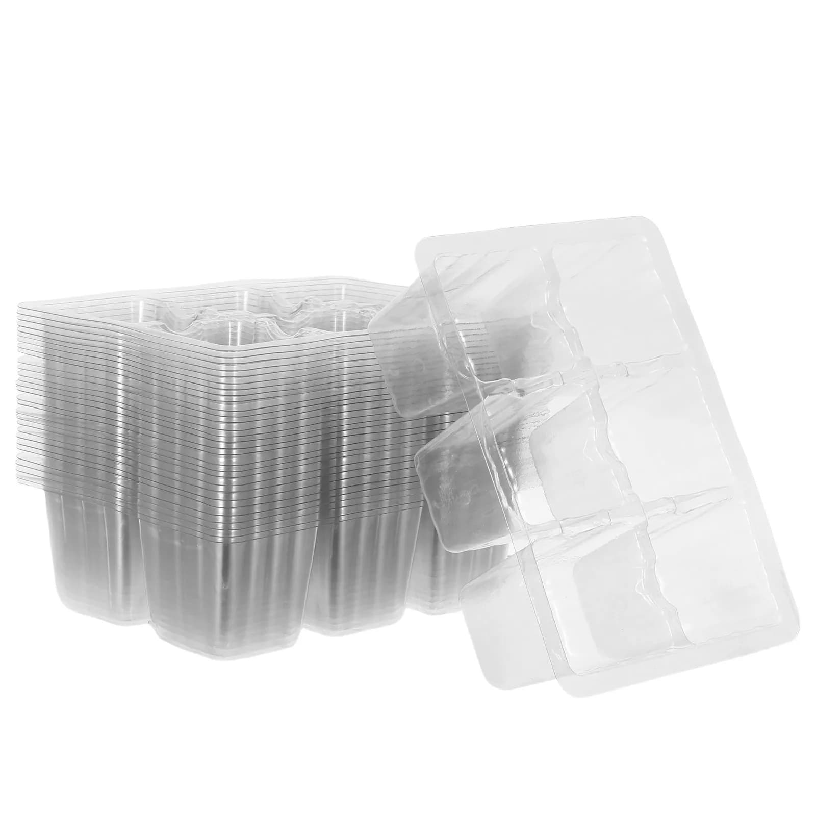 30 Vassoi in Plastica Trasparente per Semina con Fori di Drenaggio per Giardinaggio Indoor, Avvio Semi di Verdure, Fiori e Frutta