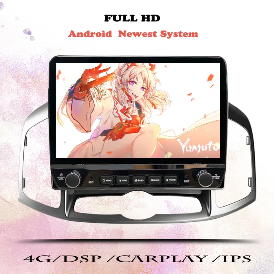 Android 14 8G Ram Autoradio Video Lettore DVD di Navigazione GPS Per Chevrolet Captiva 2011 - 2016 Sistema intelligente per auto 4G Lte Wifi