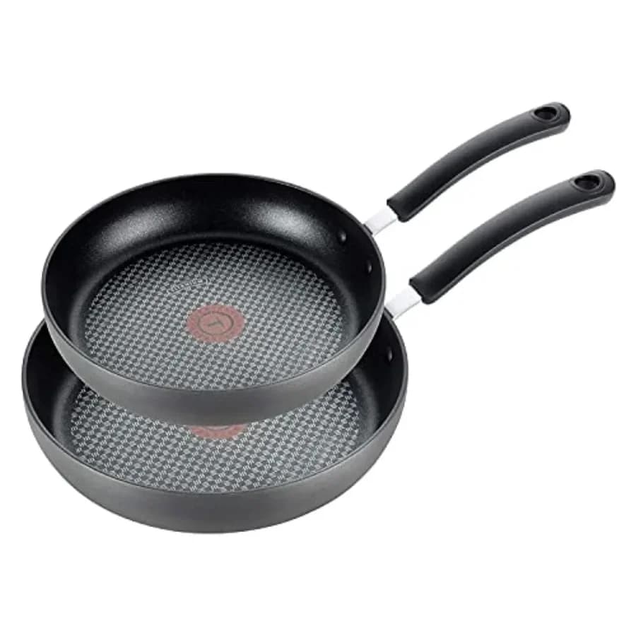 Ultimate Hard Anodized Nonstick Fry Pan Set 2 Pcs, 8, 10 Inch, Oven Broiler Safe 400F, Kitchen, Cookware, Pots and Pans Set Non