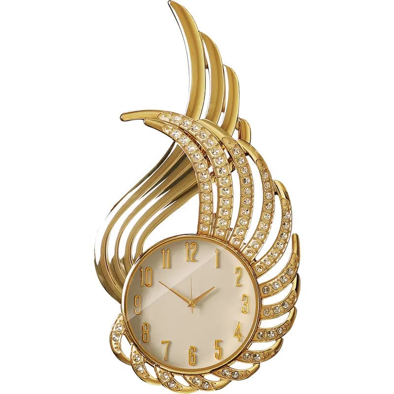 Orologio da parete decorativo moderno di lusso, orologio da parete alla moda per soggiorno, ingresso, villa, atmosfera elegante, orologio al quarzo silenzioso