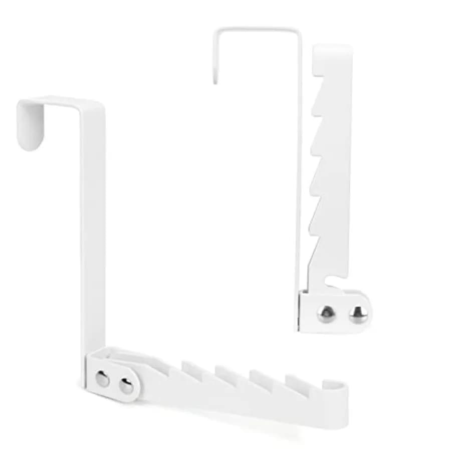Over The Door Hooks Hanger, Collapsible Folding Over The Door Organizer Rack Space Saving Hanging Storage Hanger for Clothes, C