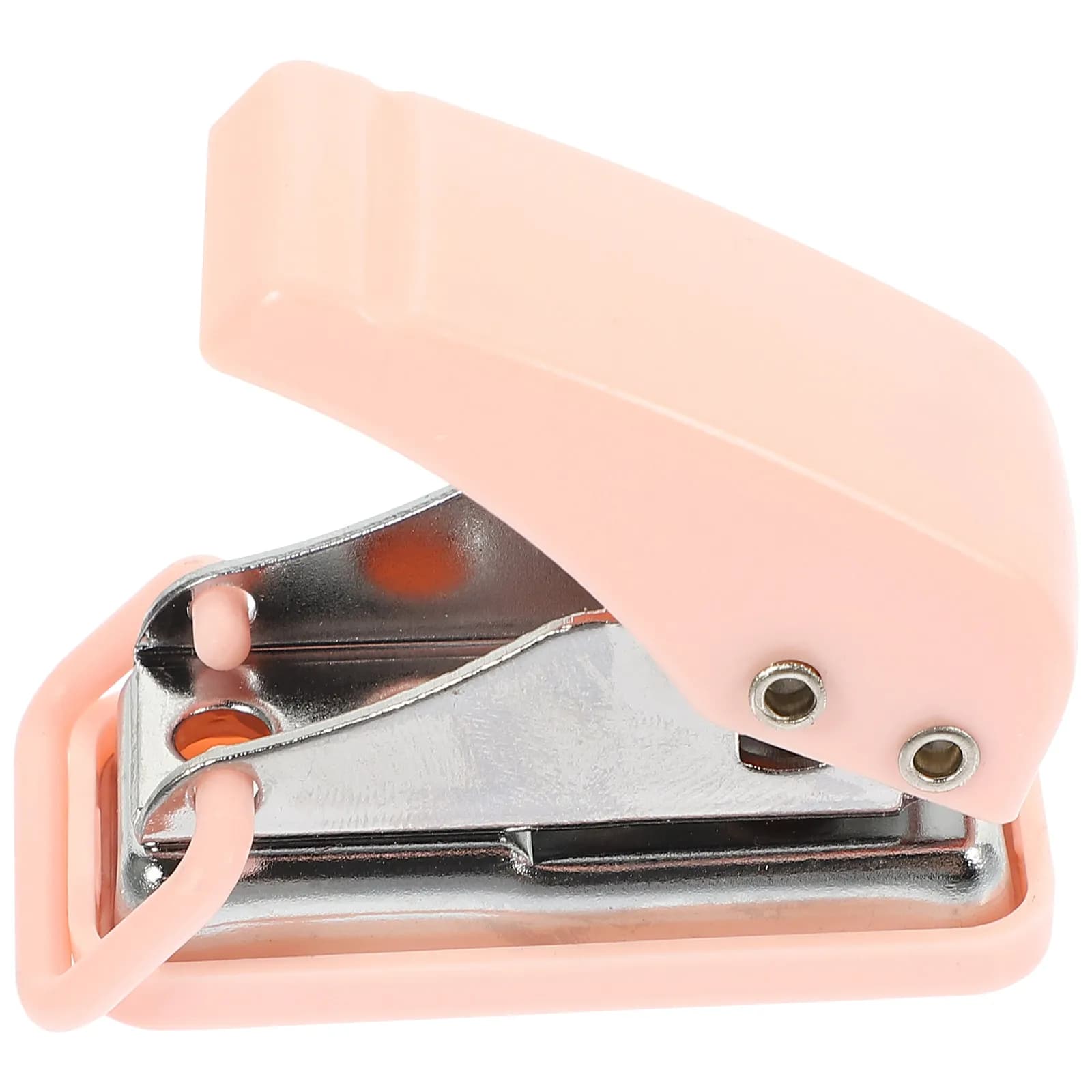 Mini Graffettatrice da Tavolo in Plastica, Piccolo Organizer per Cancelleria, Forniture per Ufficio e Scuola, Graffettatrice Portatile per Carta