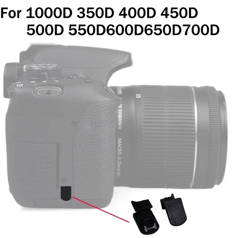 Nuovo coperchio inferiore in gomma per porta batteria per fotocamere Canon EOS 450D 500D 550D 600D 650D 700D 1000D - Ricambio per riparazione