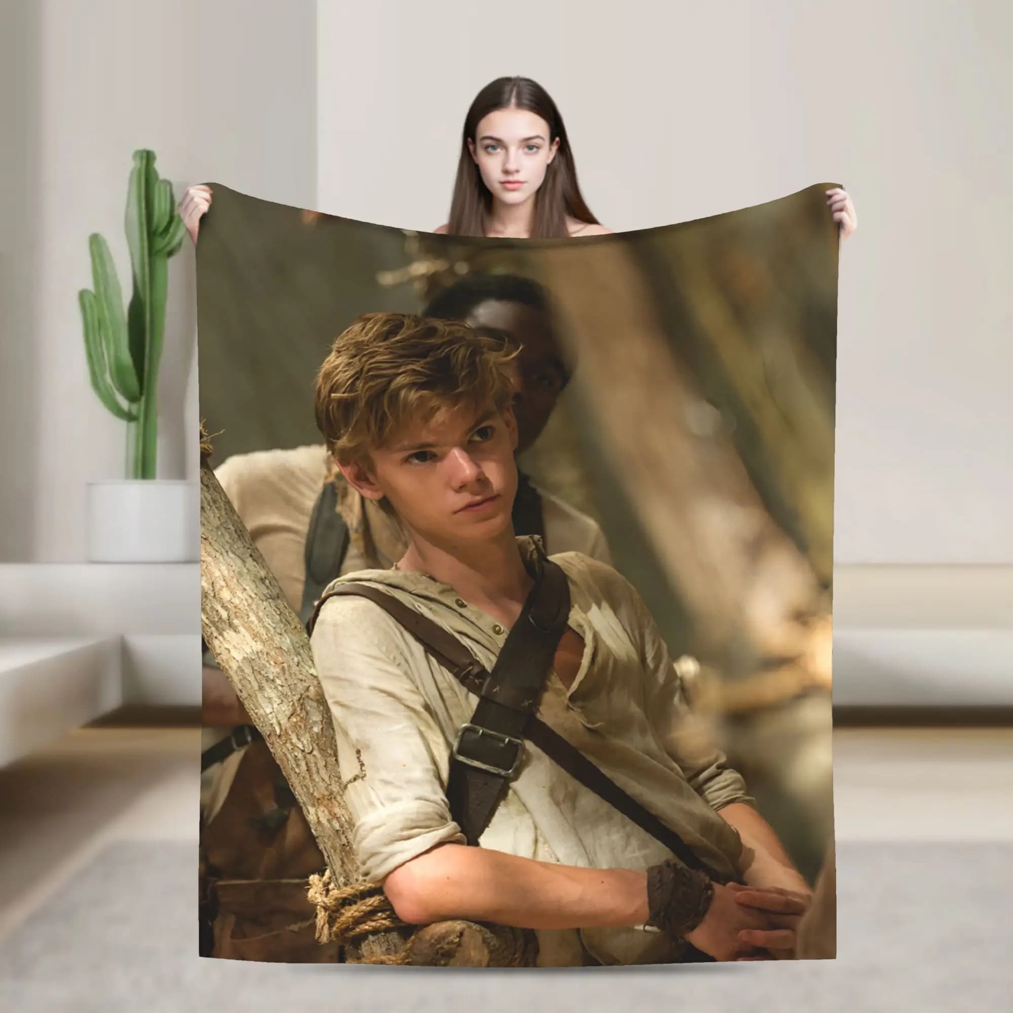 The Maze Runner Soft Warm Blanket Newt X Thomas Travel Office Plush Throw Blanket Couch Chair Flannel Bedspread Sofa Bed Cover