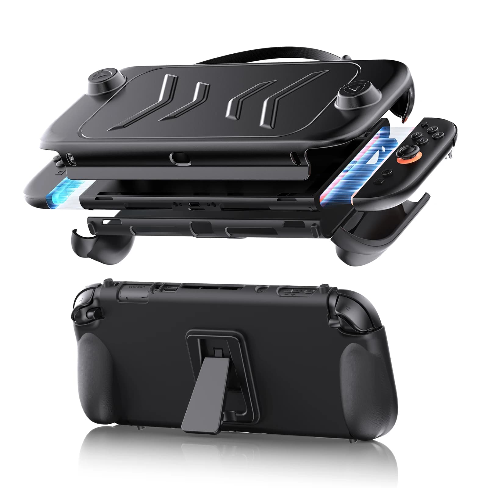 Custodia protettiva per Switch 2, design a doppio strato, materiale TPU+ABS con resistente agli urti e ai graffi NS2272B
