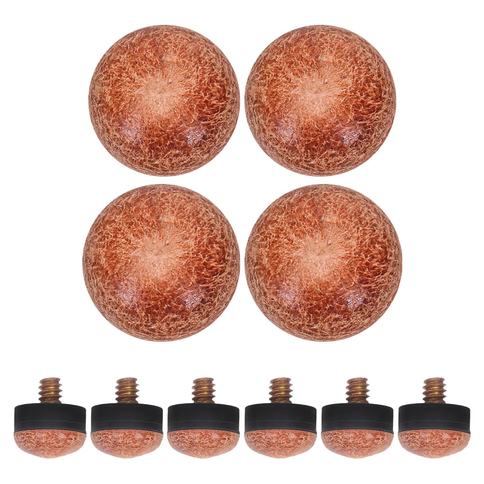 10 Pezzi Punte per Stecca da Biliardo Avvitabili di Ricambio 13mm, Accessori per Riparazione Stecca da Pool e Snooker, Punte Avvitabili per Biliardo