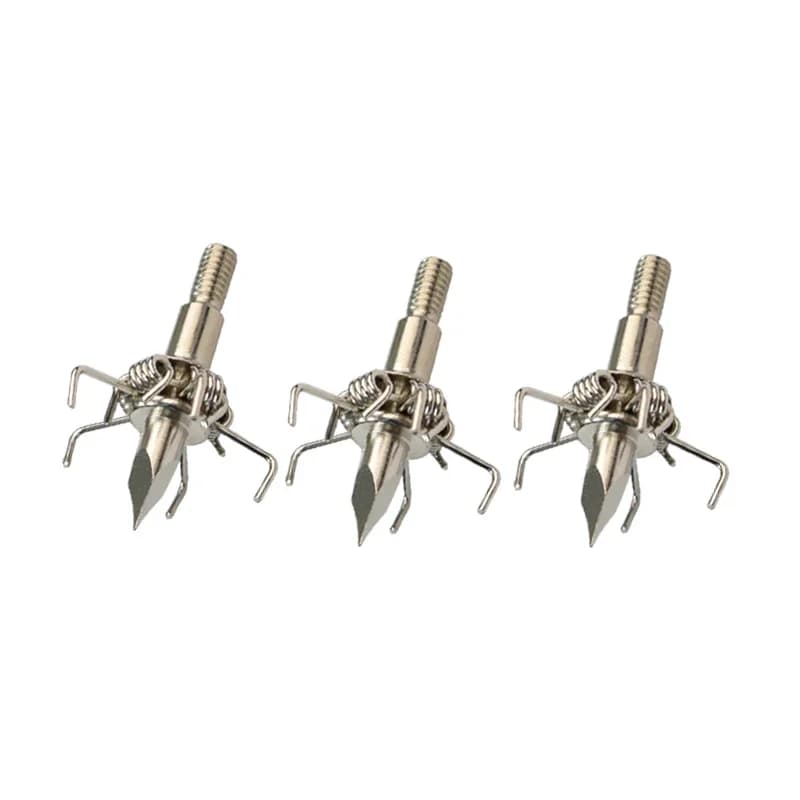 12 pezzi JUDO Freccia Broadhead 100 grani Punta di freccia Punto di campo Tiro con l'arco Arco da caccia per piccoli animali Caccia all'aperto
