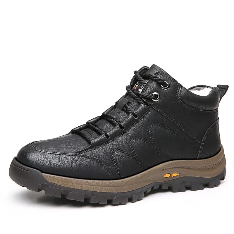 Big Size Men Ankle Boots Lug Sole Warm Winter Outdoor Hiking Work Footwear Zapatillas Hombre Invierno