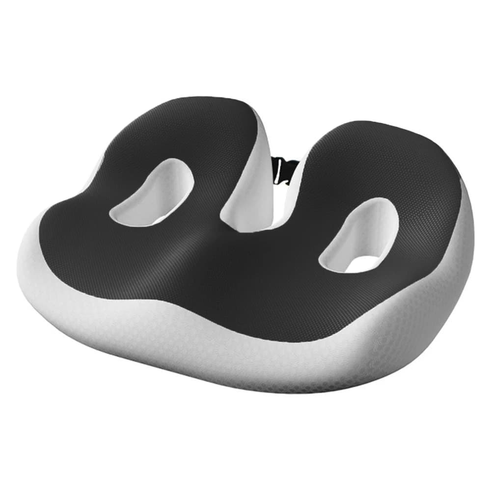 Cuscino del sedile ergonomico resistente alla pressione e traspirante con ripieno a recupero lento e superficie curva che si adatta ai fianchi