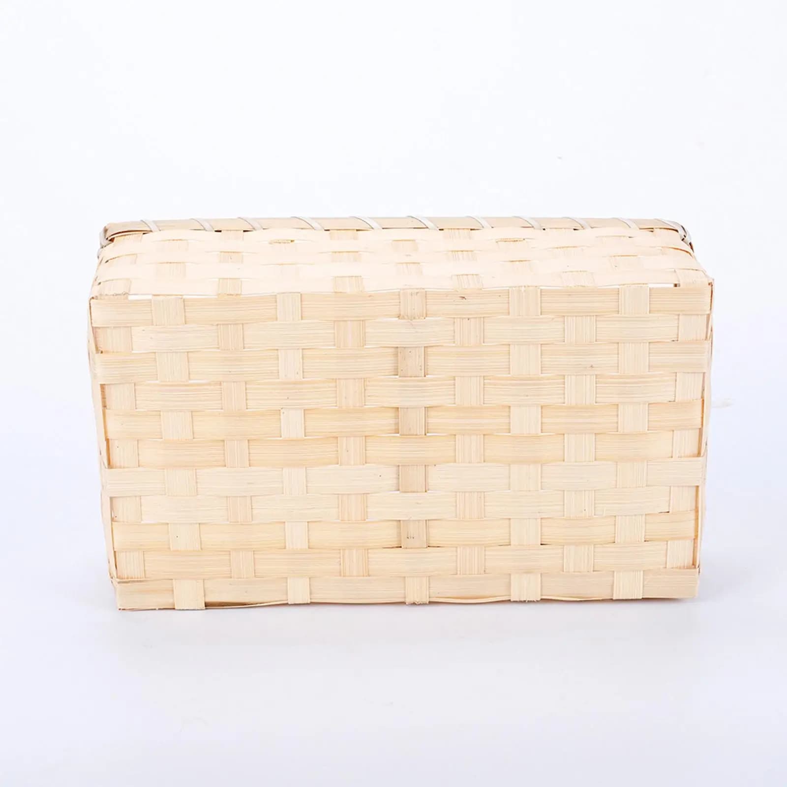Natural Woven Serving Tray Basket Fruit Vegetable Storage Food Snacks Container for Counter Picnic Bread Baskets Organization