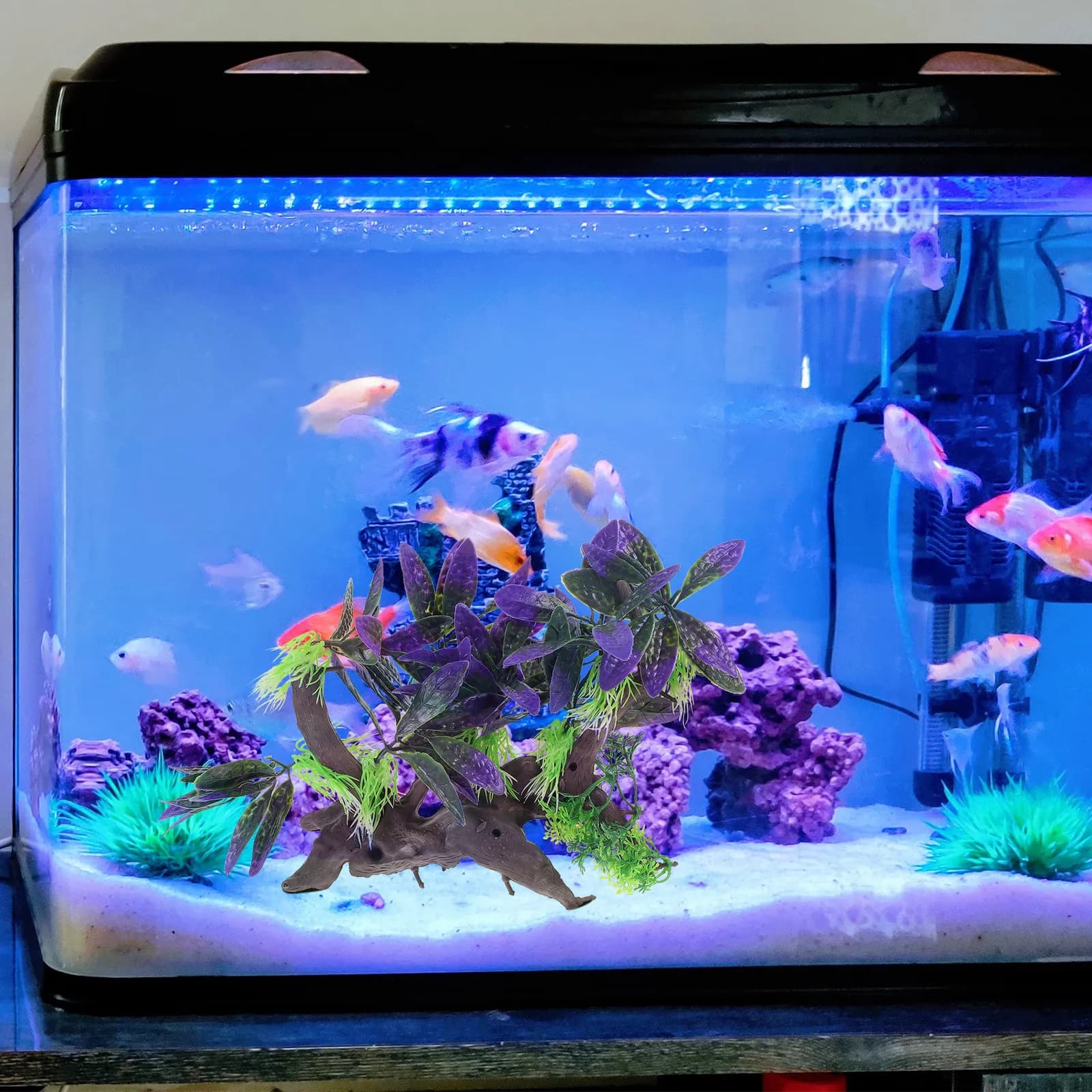 Piante Artificiali per Acquario, Decorazione Paesaggistica Realistica, Accessori per Acquari, Piante Acquatiche Finte